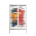 Misplaced - Cabinet - Vratislav Pecka - Chalk - Reeded glass