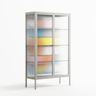 Palette - Cabinet - Vratislav Pecka - Chalk - Reeded glass