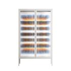 Perspektiva - Cabinet - Vratislav Pecka - Chalk - Reeded glass