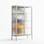 Spilled Paint - Cabinet - Vratislav Pecka - Chalk - Reeded glass