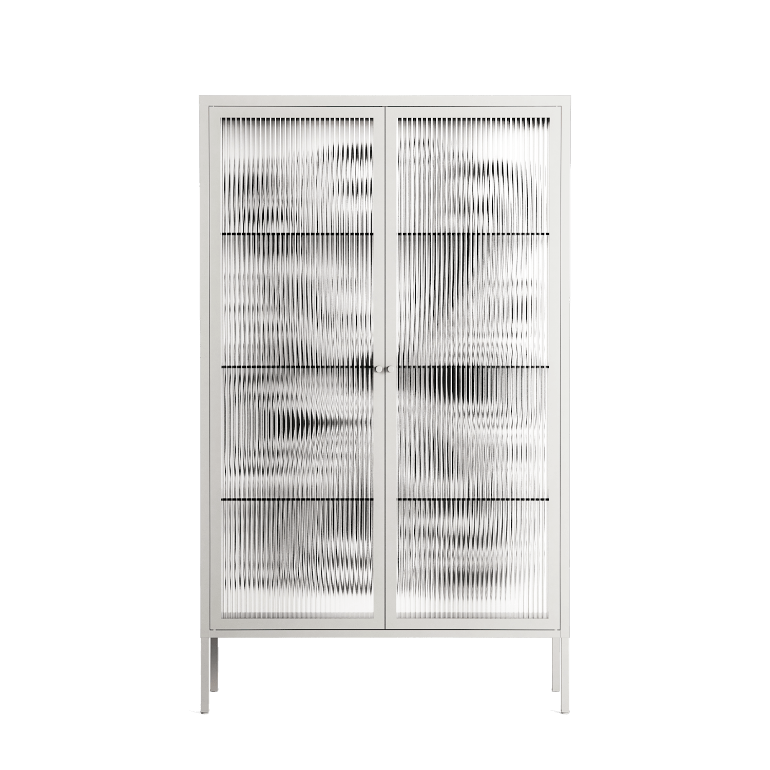 Splash of black - Cabinet - Vratislav Pecka - Chalk - Reeded glass