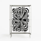 Splash of black - Cabinet - Vratislav Pecka - Chalk - Reeded glass