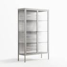 Splash of black - Cabinet - Vratislav Pecka - Chalk - Reeded glass