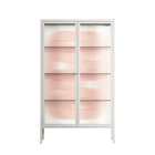 United - Cabinet - Vratislav Pecka - Chalk - Reeded glass