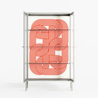 United - Cabinet - Vratislav Pecka - Chalk - Reeded glass