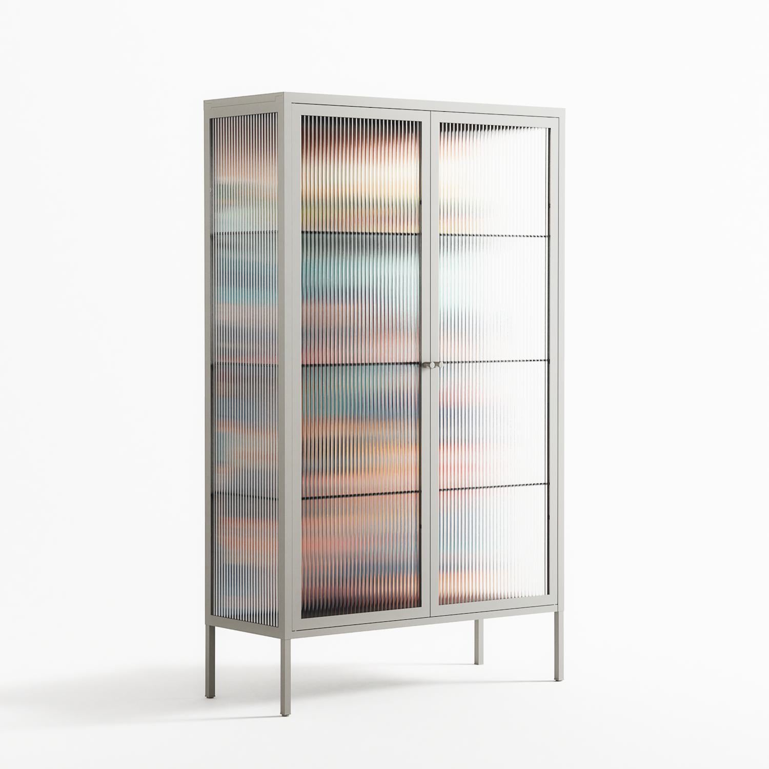 Gamla Stan - Cabinet - Nur Rydberg - Chalk - Reeded glass