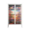 Greatful Meadow - Cabinet - Nur Rydberg - Chalk - Reeded glass
