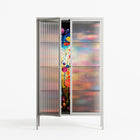 Greatful Meadow - Cabinet - Nur Rydberg - Chalk - Reeded glass