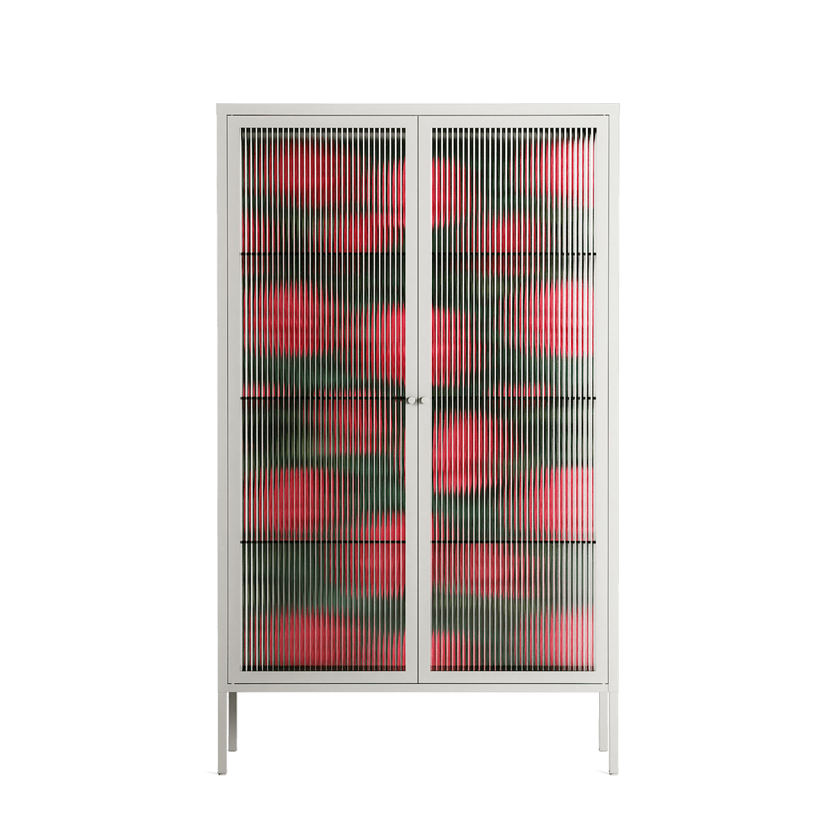 Mormors Rabatt - Cabinet - Nur Rydberg - Chalk - Reeded glass