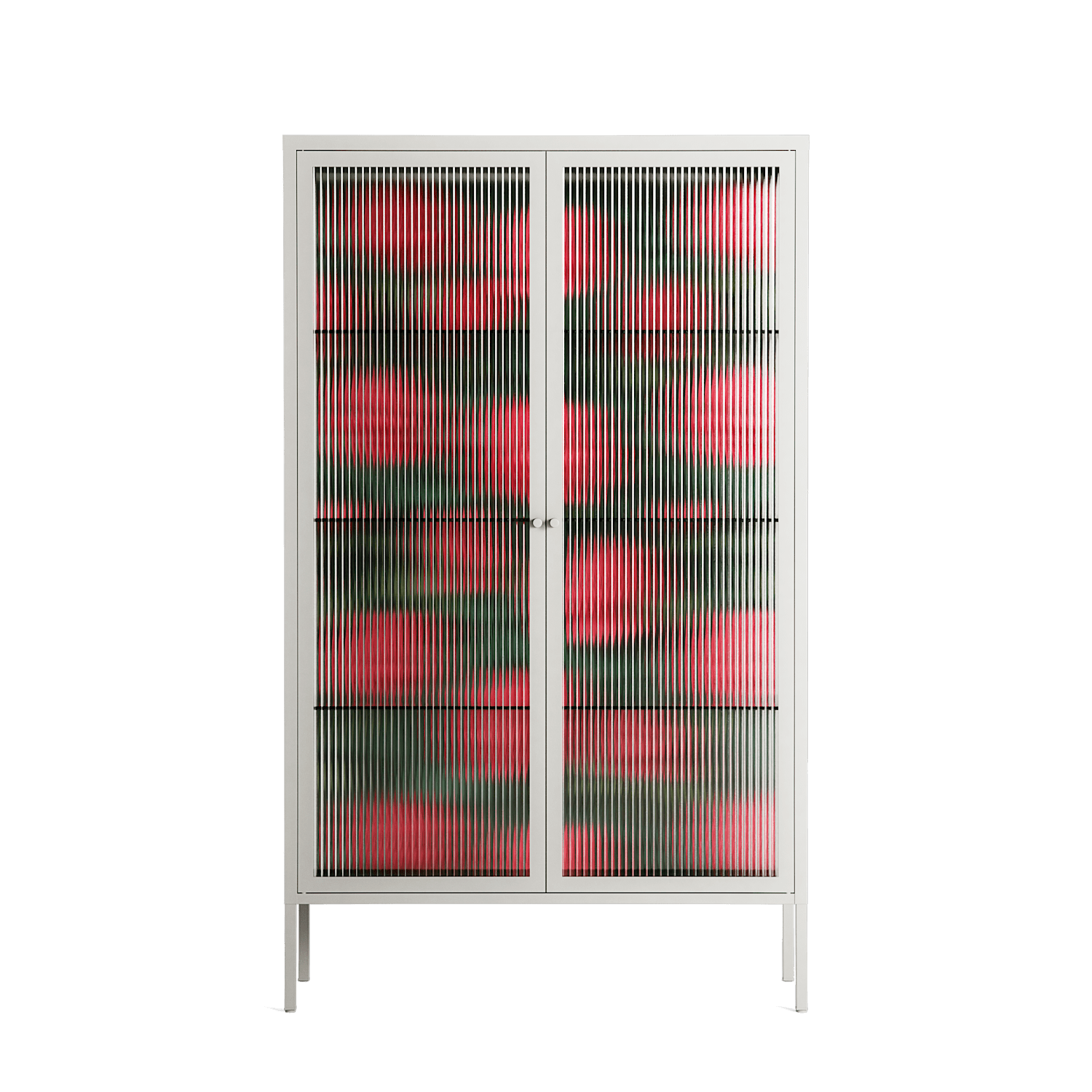 Mormors Rabatt - Cabinet - Nur Rydberg - Chalk - Reeded glass