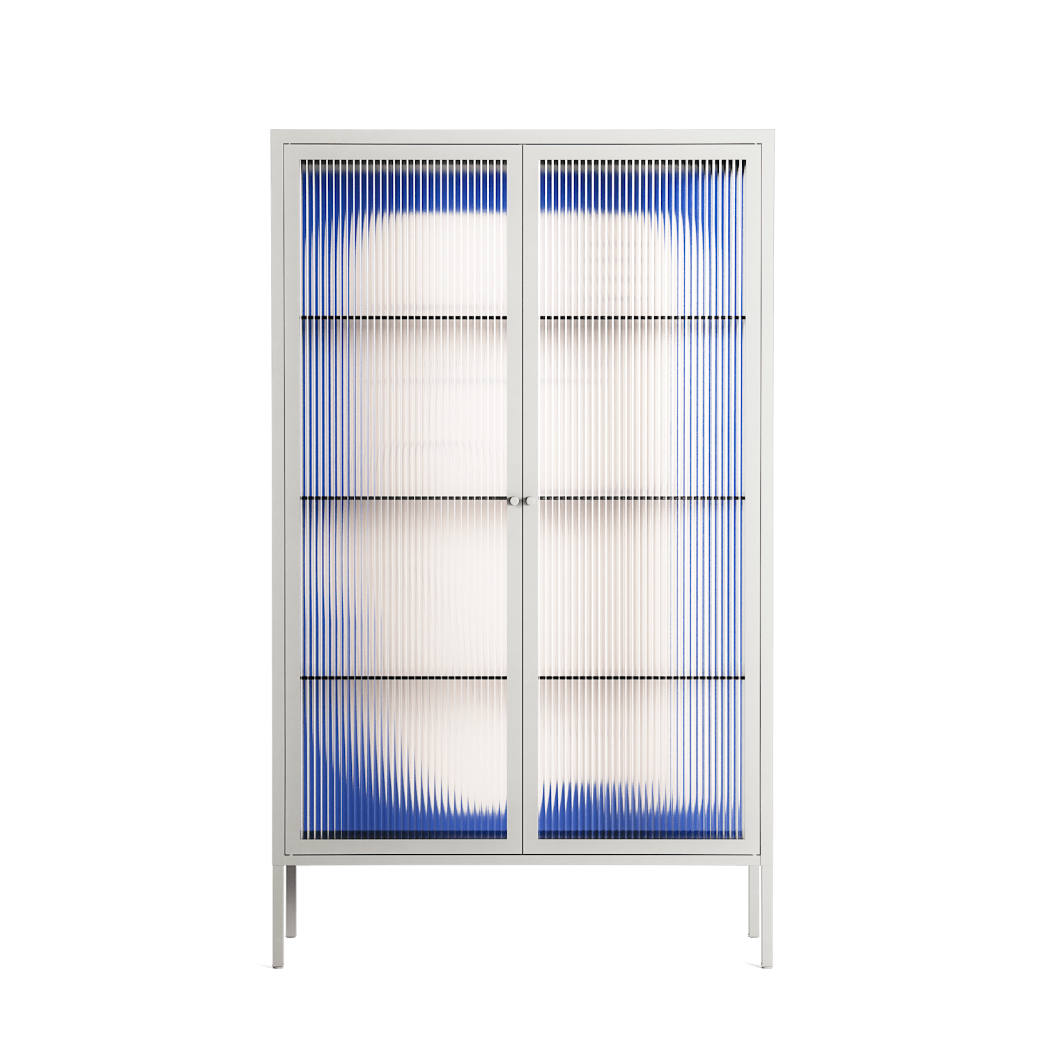 Good Bye - Cabinet - Andrea Devia-Nuño - Chalk - Reeded glass