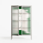 Carry - Cabinet - Andrea Devia-Nuño - Chalk - Reeded glass