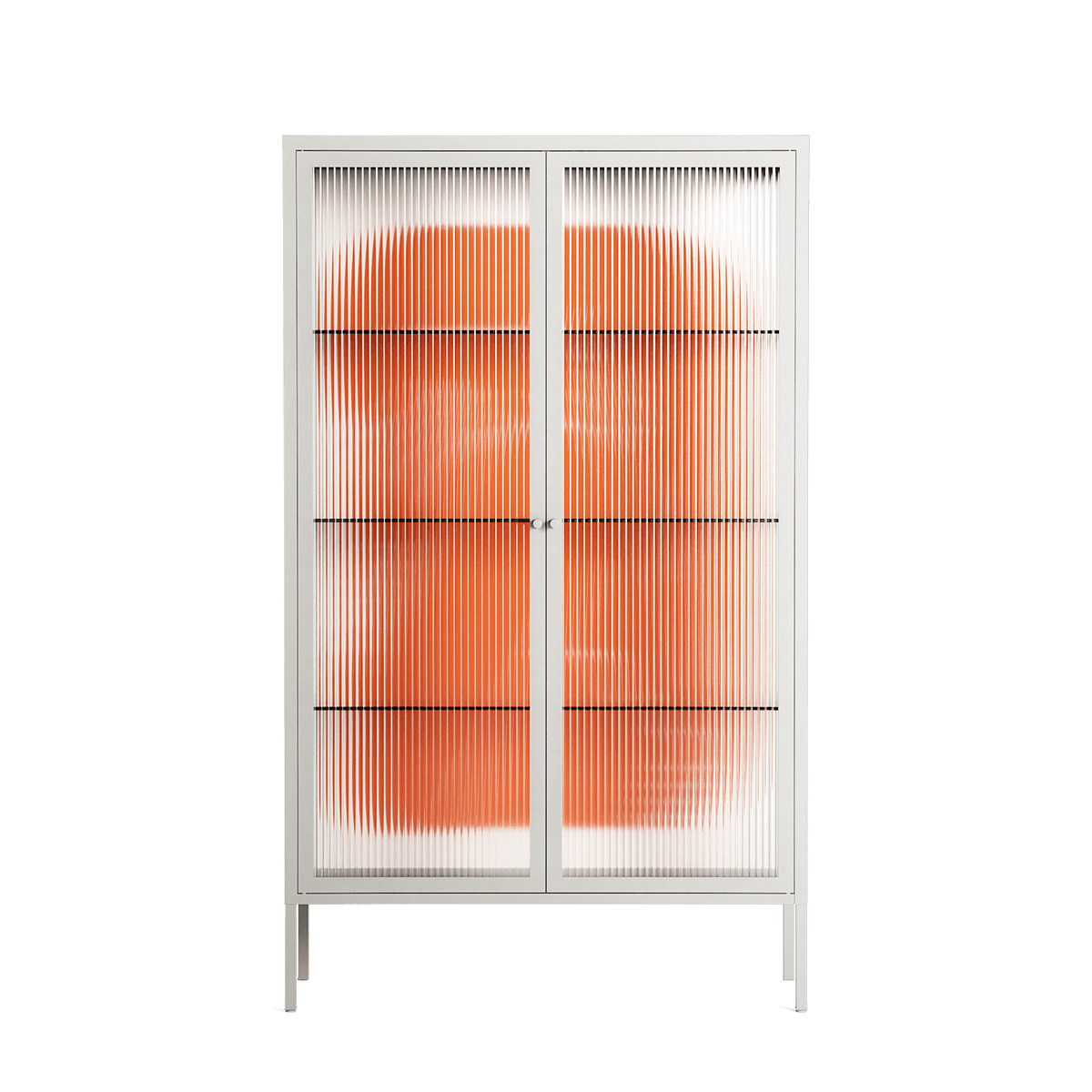 Keep - Cabinet - Andrea Devia-Nuño - Chalk - Reeded glass