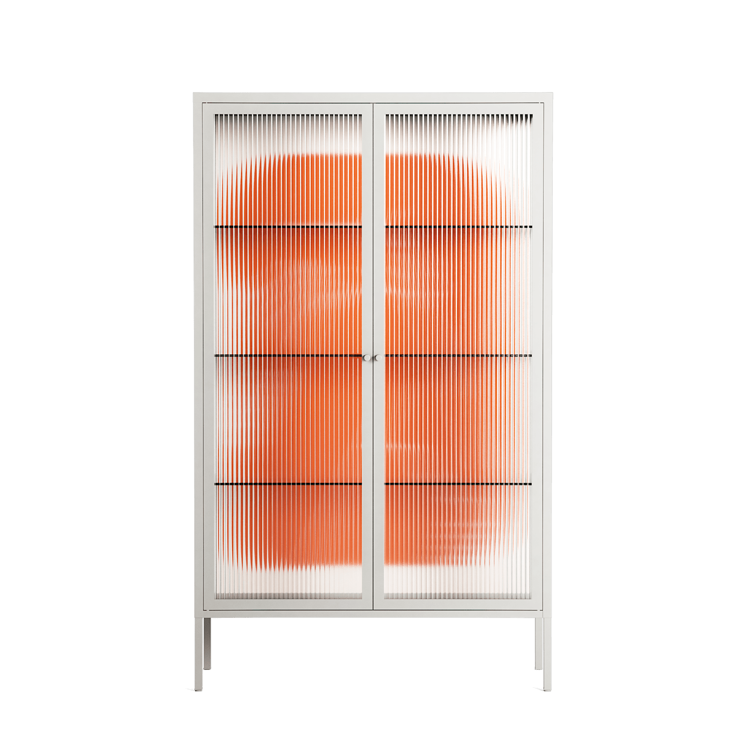 Keep - Cabinet - Andrea Devia-Nuño - Chalk - Reeded glass