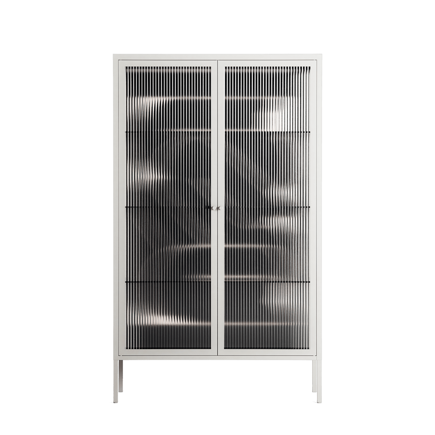 Love Flow - Cabinet - Andrea Devia-Nuño - Chalk - Reeded glass