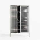 Love Flow - Cabinet - Andrea Devia-Nuño - Chalk - Reeded glass