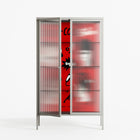 Cool Cool Salon Red - Cabinet - Aley Wild - Chalk - Reeded glass