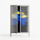 Mushroom Dance Blue - Cabinet - Aley Wild - Chalk - Reeded glass