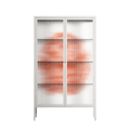 Orange Flowers 1 - Cabinet - Katie O’Shea - Chalk - Reeded glass