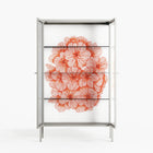 Orange Flowers 1 - Cabinet - Katie O’Shea - Chalk - Reeded glass