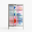 Pink Anemones - Cabinet - Katie O’Shea - Chalk - Reeded glass