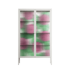 Pink Floras - Cabinet - Katie O’Shea - Chalk - Reeded glass