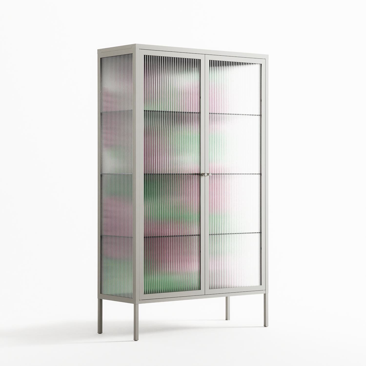 Pink Floras - Cabinet - Katie O’Shea - Chalk - Reeded glass