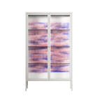 Redblooms - Cabinet - Katie O’Shea - Chalk - Reeded glass