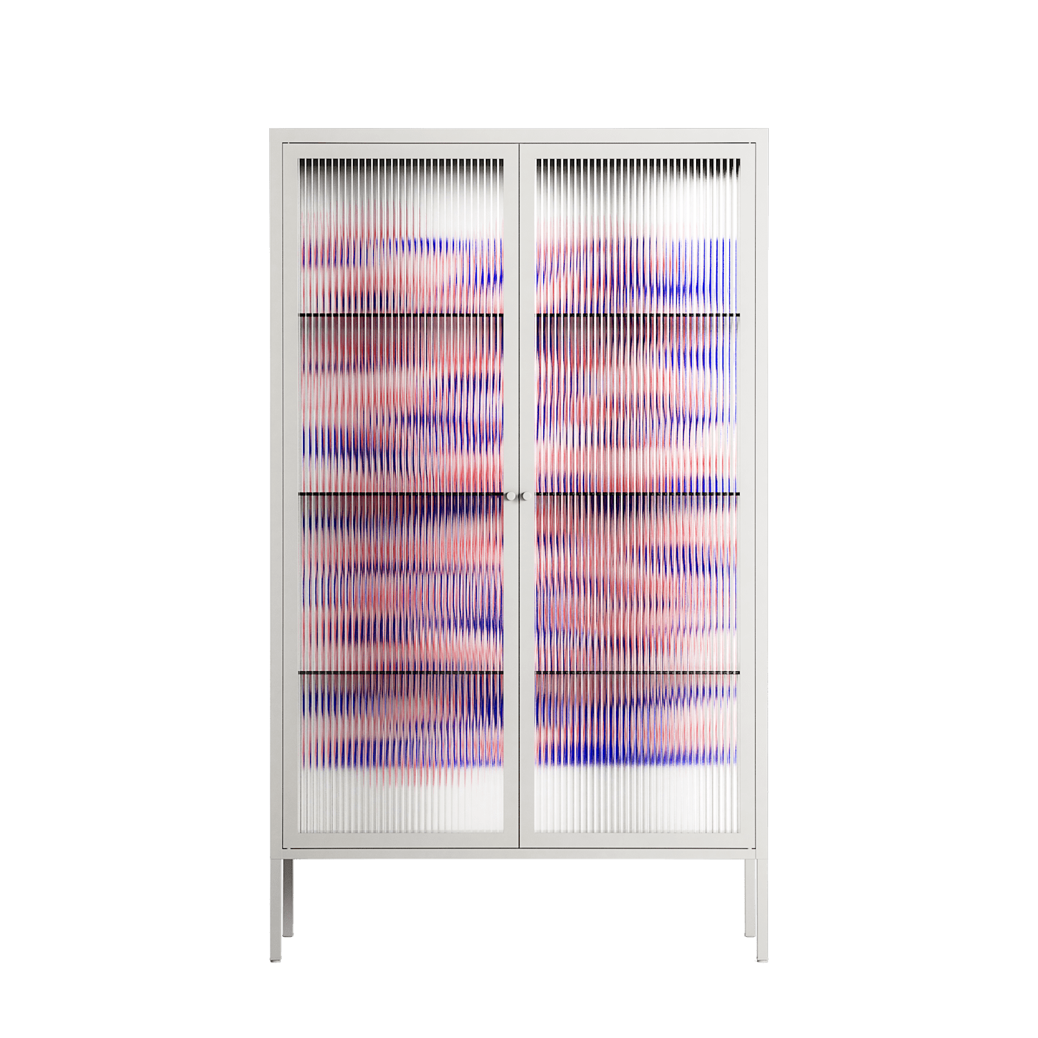 Redblooms - Cabinet - Katie O’Shea - Chalk - Reeded glass