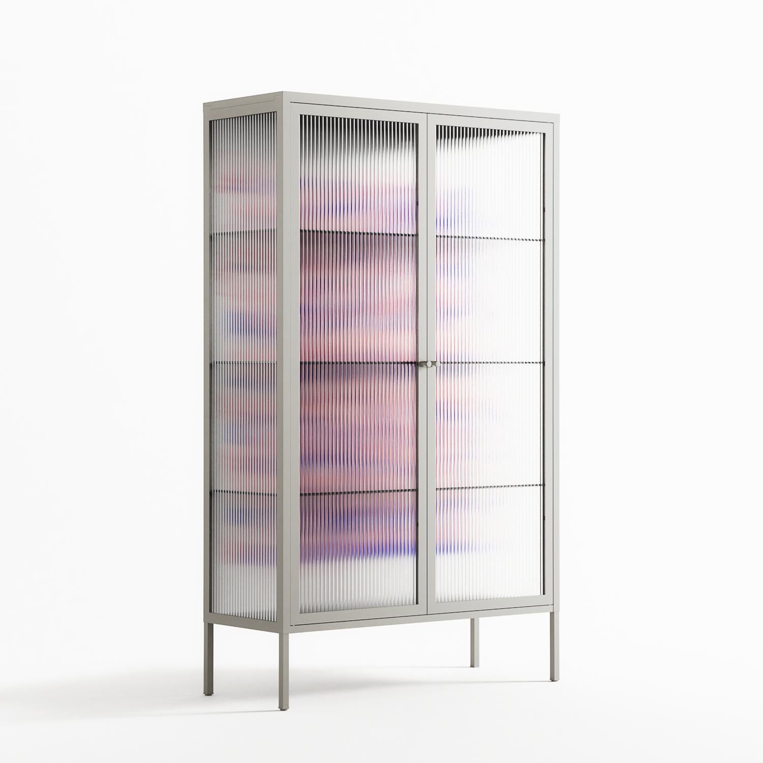 Redblooms - Cabinet - Katie O’Shea - Chalk - Reeded glass