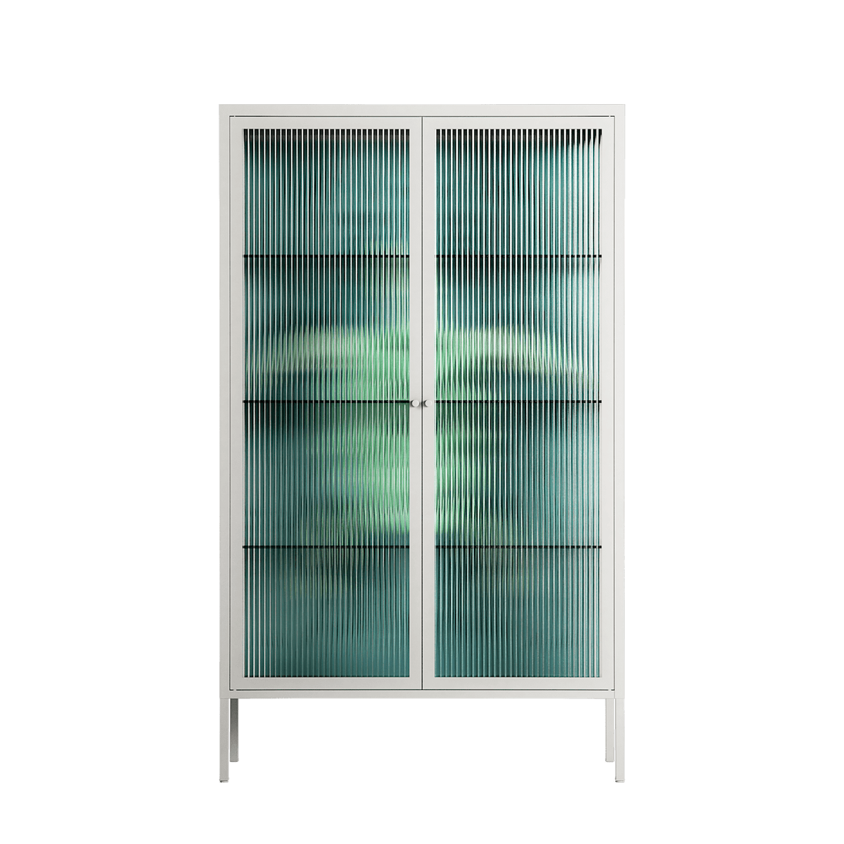 Turtle With Kelp - Cabinet - Katie O’Shea - Chalk - Reeded glass