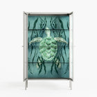 Turtle With Kelp - Cabinet - Katie O’Shea - Chalk - Reeded glass