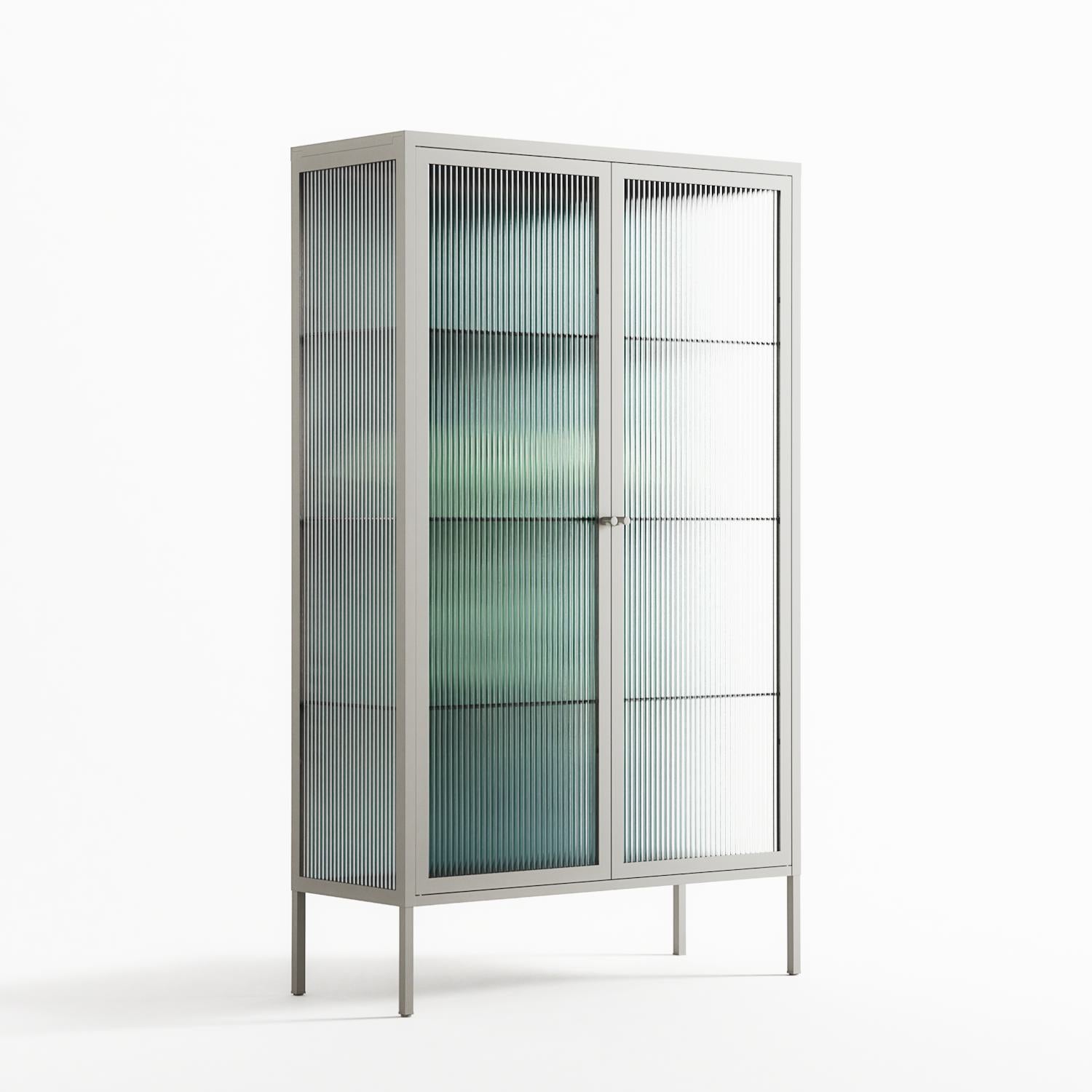 Turtle With Kelp - Cabinet - Katie O’Shea - Chalk - Reeded glass
