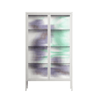Tulips Purple - Cabinet - Katie O’Shea - Chalk - Reeded glass