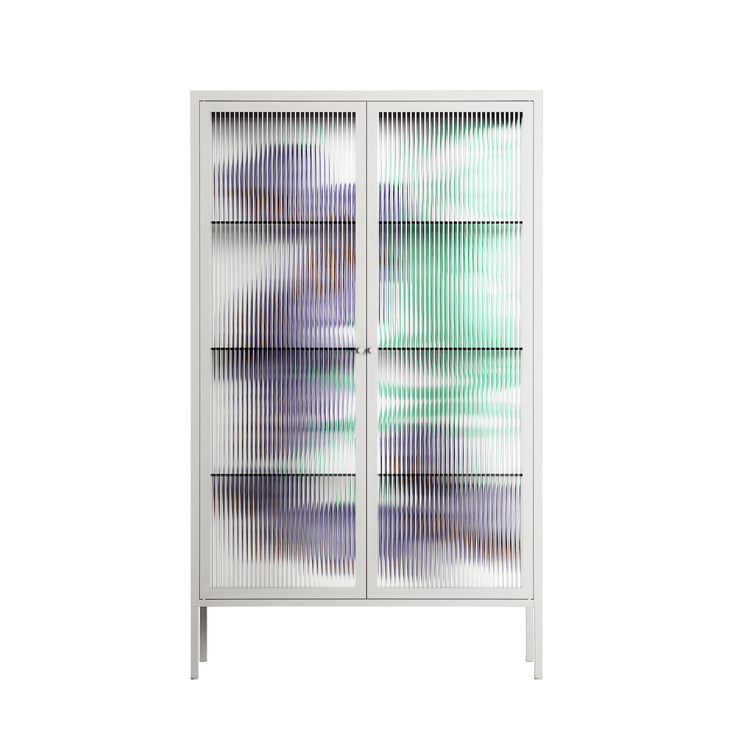 Tulips Purple - Cabinet - Katie O’Shea - Chalk - Reeded glass