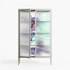 Tulips Purple - Cabinet - Katie O’Shea - Chalk - Reeded glass