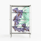 Tulips Purple - Cabinet - Katie O’Shea - Chalk - Reeded glass