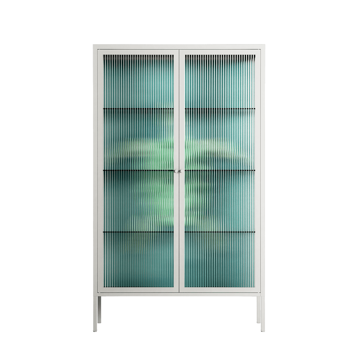 Turtle Without Kelp - Cabinet - Katie O’Shea - Chalk - Reeded glass