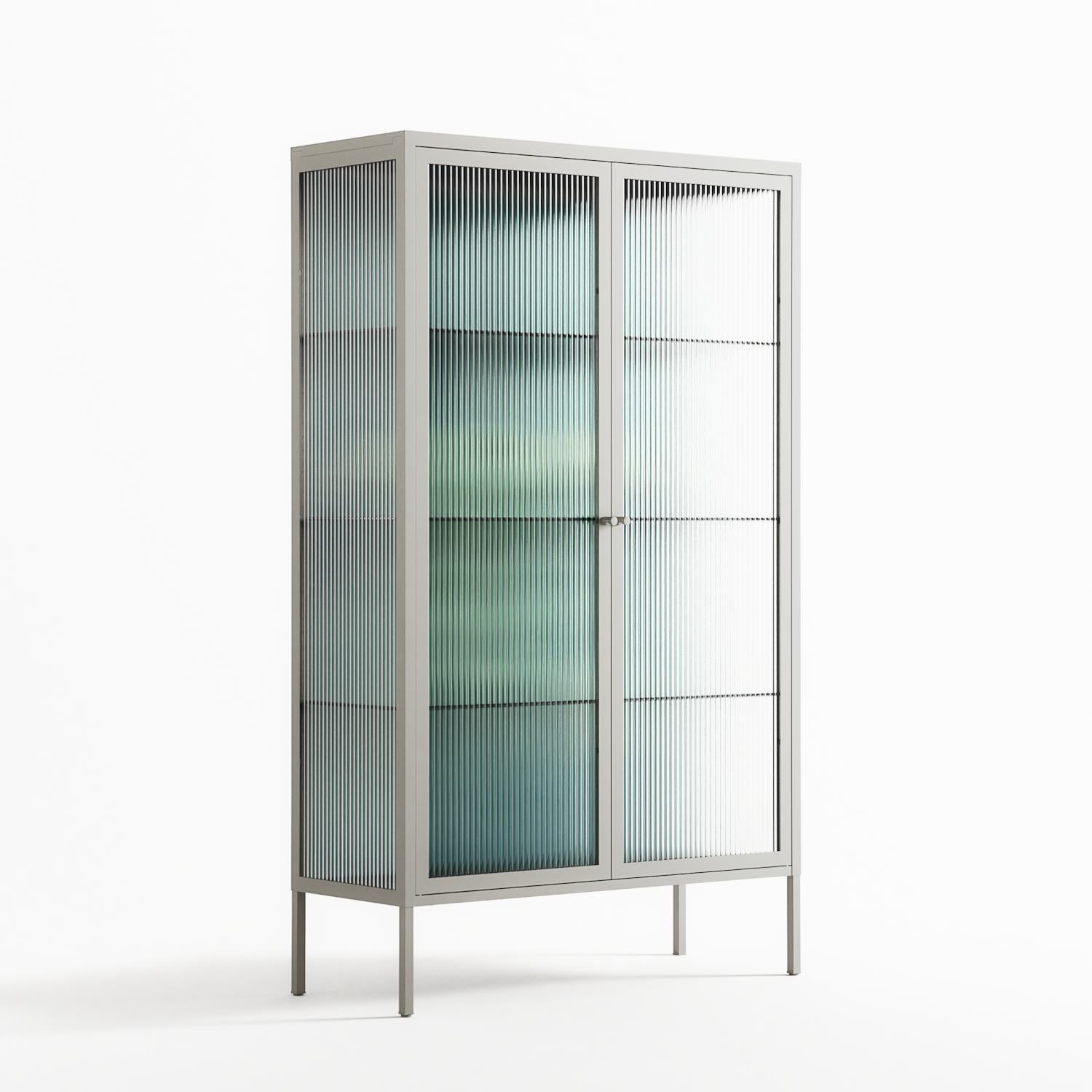 Turtle Without Kelp - Cabinet - Katie O’Shea - Chalk - Reeded glass