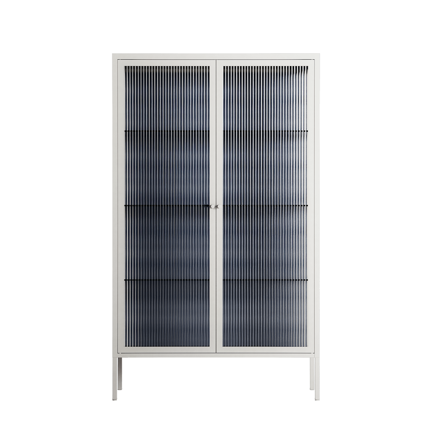 Basket Weave - Cabinet - Katie O’Shea - Chalk - Reeded glass