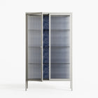 Basket Weave - Cabinet - Katie O’Shea - Chalk - Reeded glass