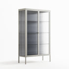 Basket Weave - Cabinet - Katie O’Shea - Chalk - Reeded glass