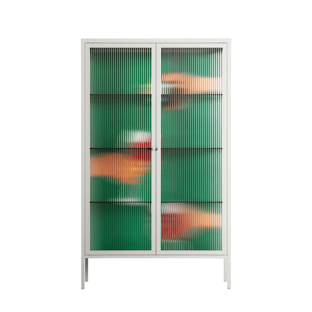 Cheers Girls - Cabinet - Raissa Oltmanns - Chalk - Reeded glass
