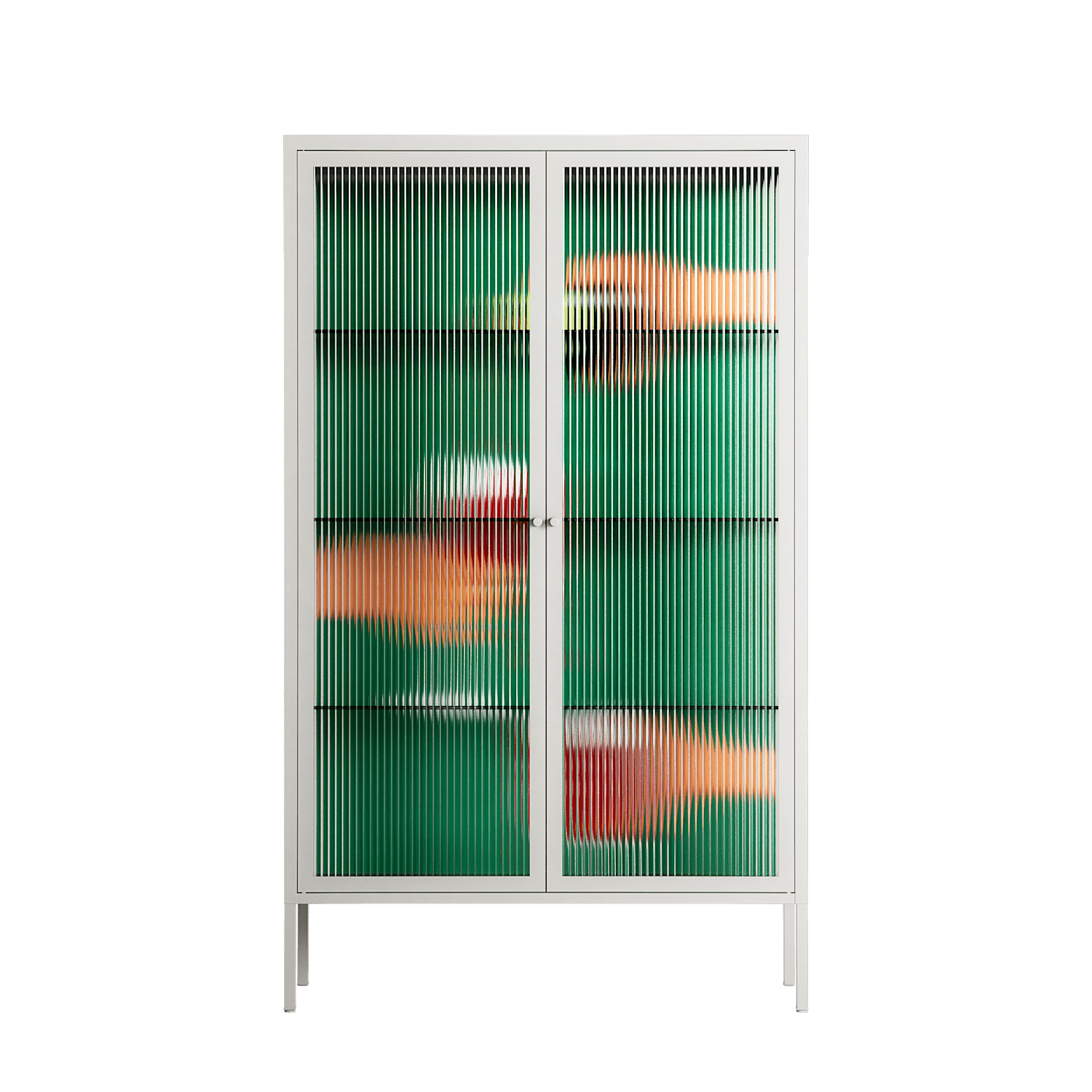 Cheers Girls - Cabinet - Raissa Oltmanns - Chalk - Reeded glass
