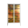 Twins - Cabinet - Raissa Oltmanns - Chalk - Reeded glass