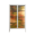 Twins - Cabinet - Raissa Oltmanns - Chalk - Reeded glass