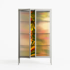 Twins - Cabinet - Raissa Oltmanns - Chalk - Reeded glass