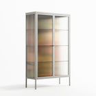 Twins - Cabinet - Raissa Oltmanns - Chalk - Reeded glass