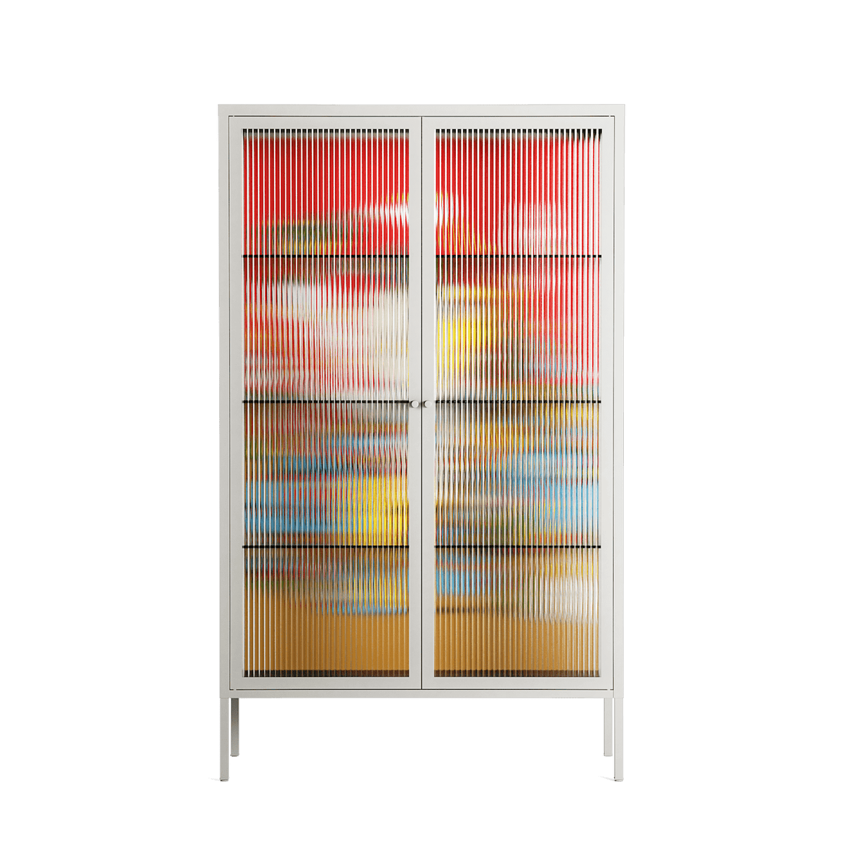 Ganesha - Cabinet - Cezar Berje - Chalk - Reeded glass