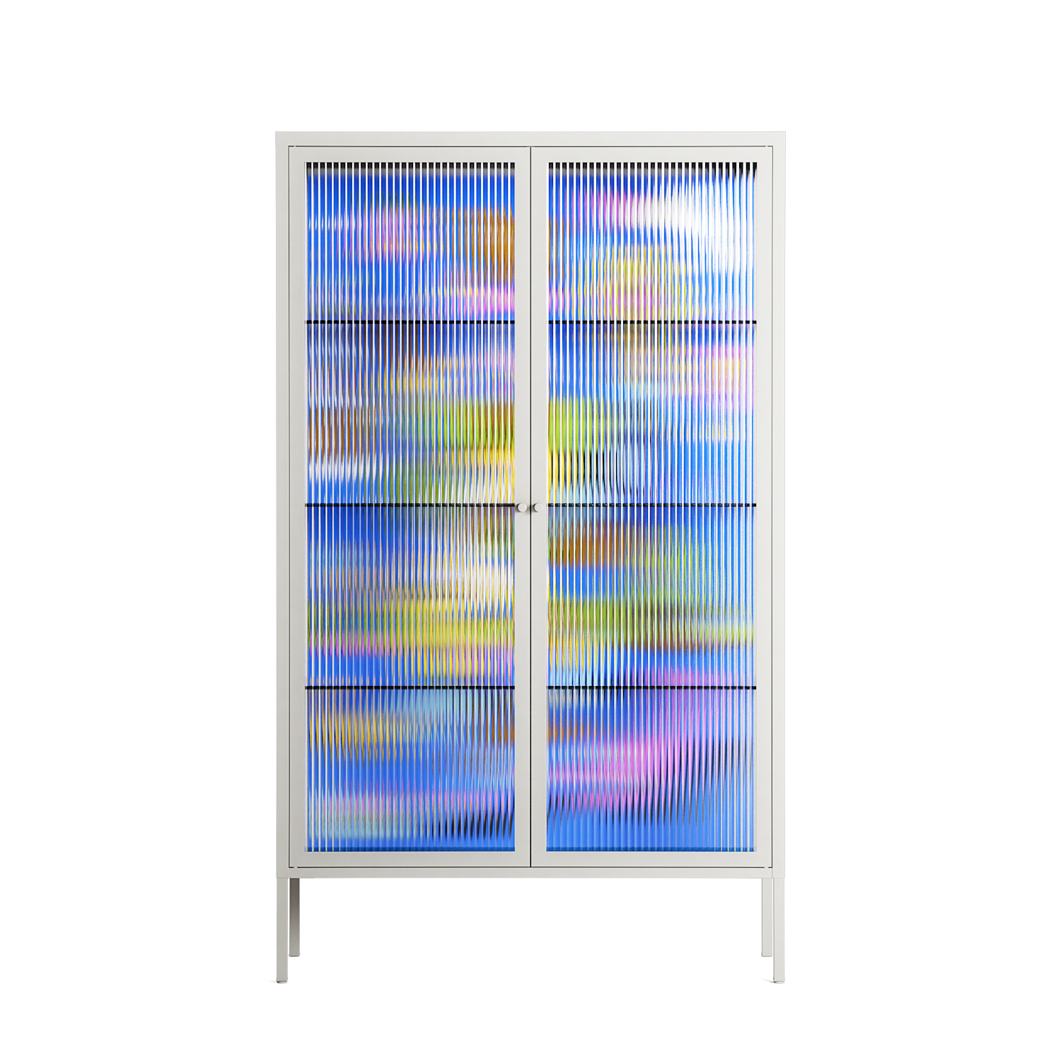 Odin - Cabinet - Cezar Berje - Chalk - Reeded glass